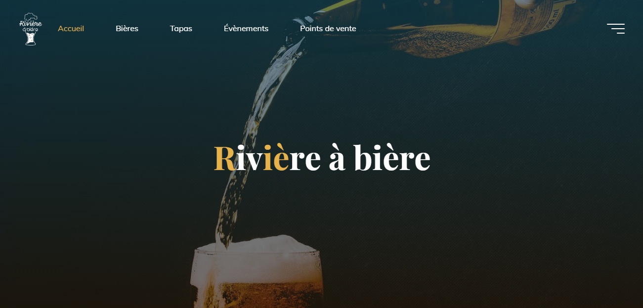 page d'accueil du site